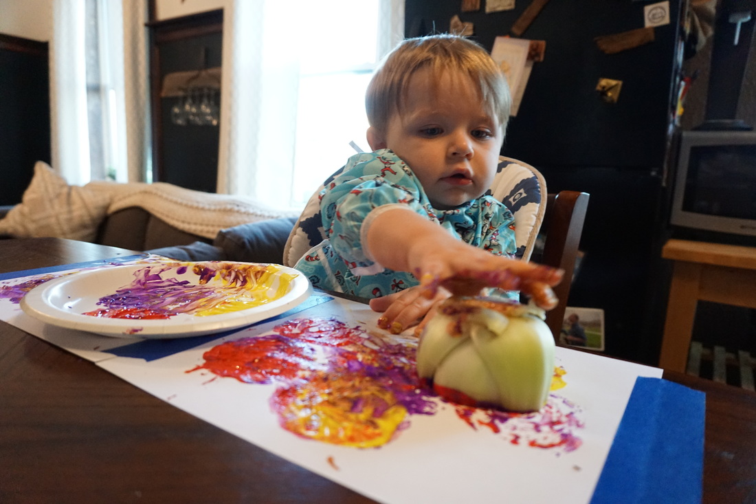 Developmental Activities for 11 Month Old Babies: Rose Stamp Painting ...